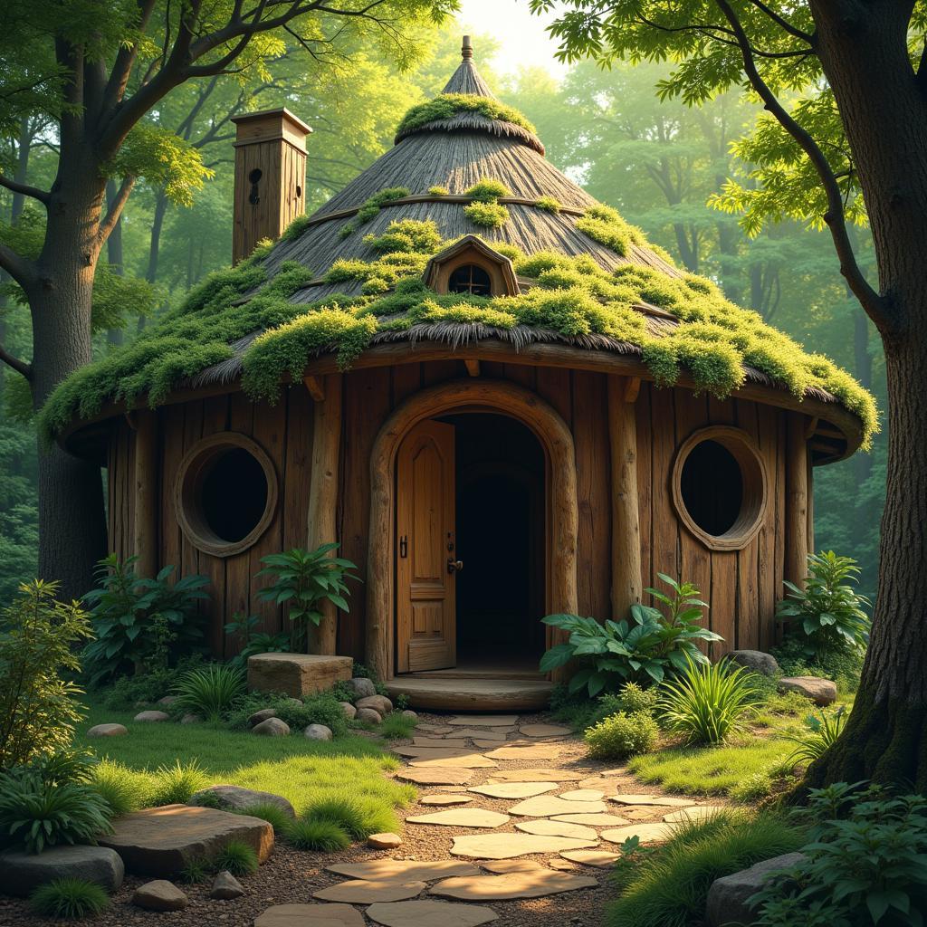 Ancient Celtic Representation of a Potential Druid House