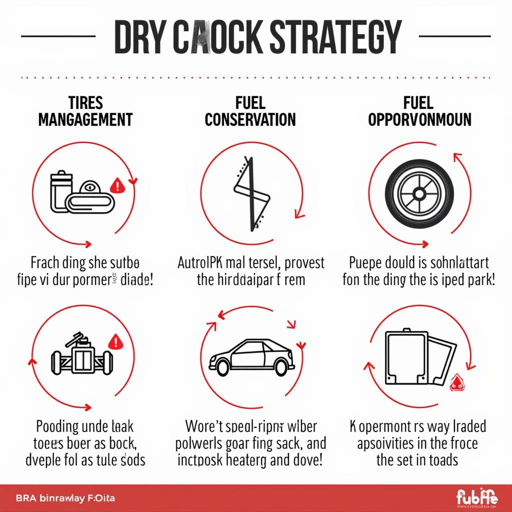 Dry Track Racing Strategy Diagram