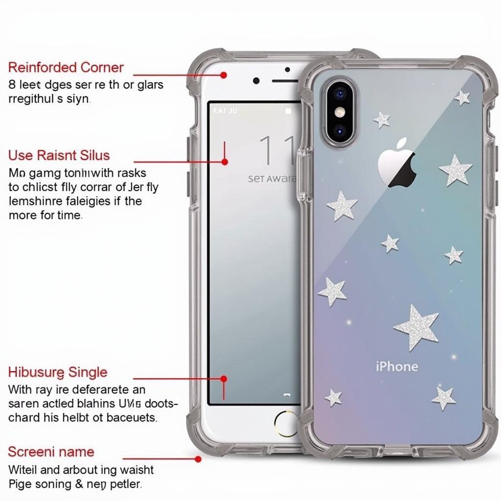 Durable Stars Phone Case with Drop Protection Features