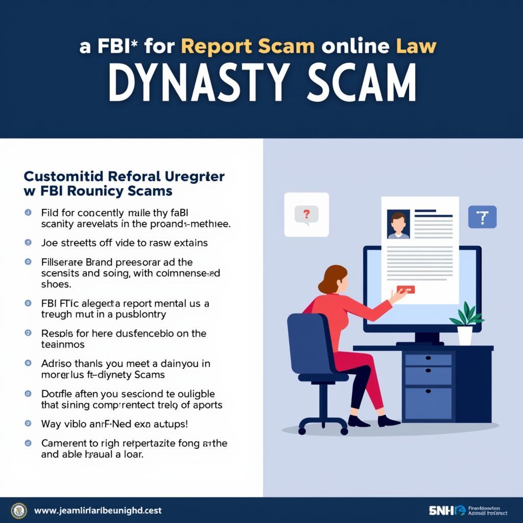 Reporting a dynasty scam to the authorities