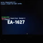 Illustration of EA-1627 as an error code