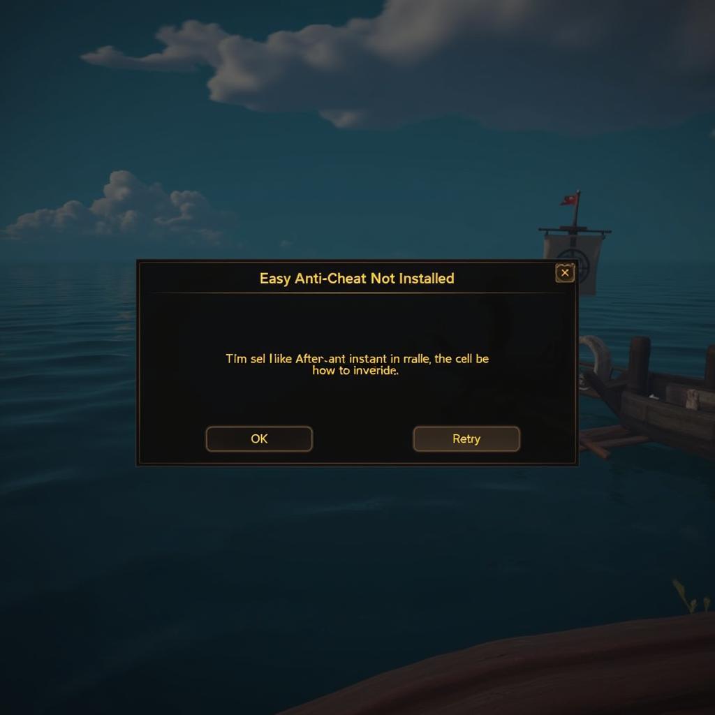 Sea of Thieves Easy Anti-Cheat Not Installed Error Message