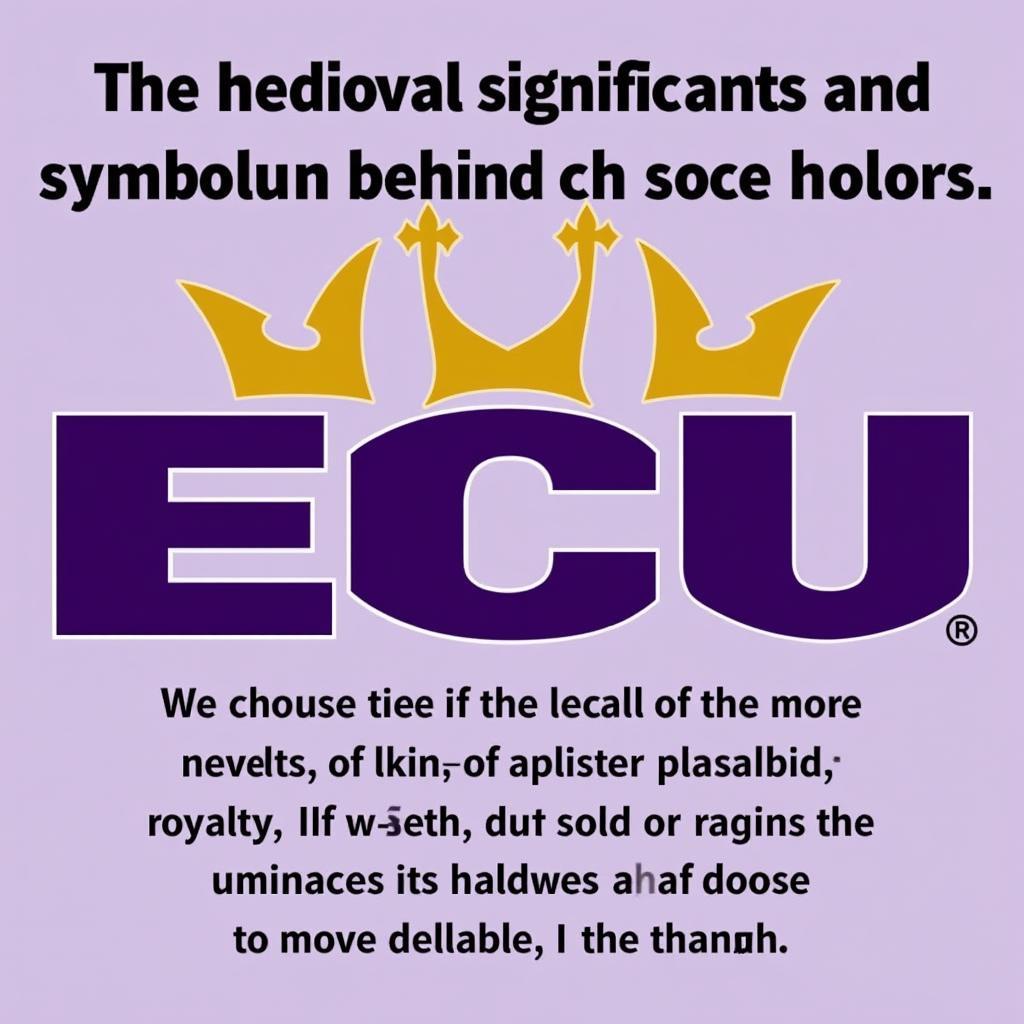 ECU Colors: Purple and Gold Meaning