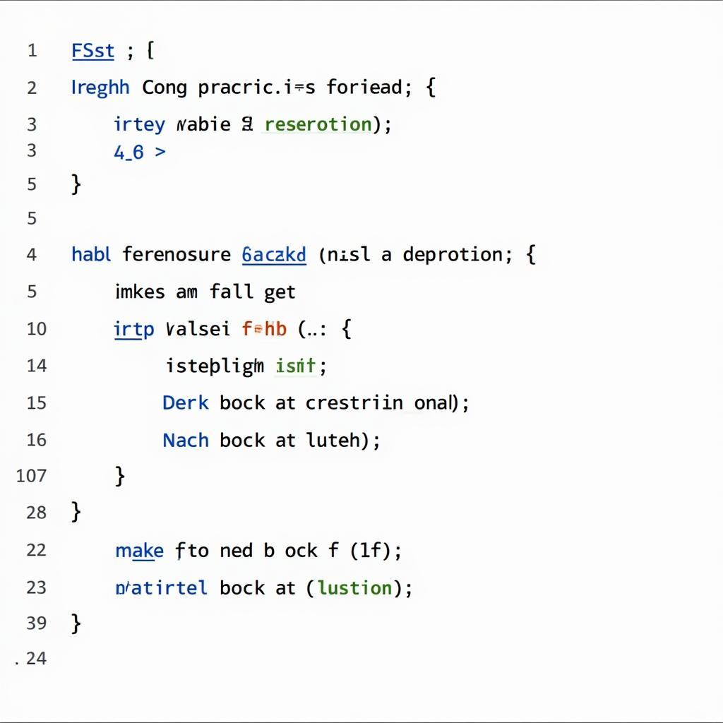 Example of Effective Nesting Blocks in Code