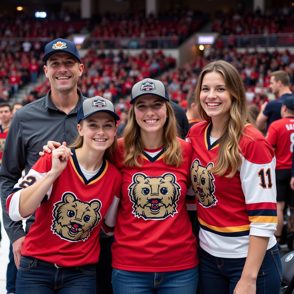 Erie Otters Fans Showcasing their Jerseys