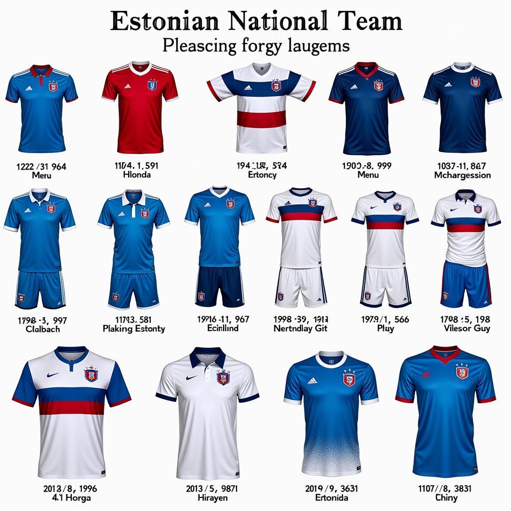 Evolution of the Estonian National Team Kit