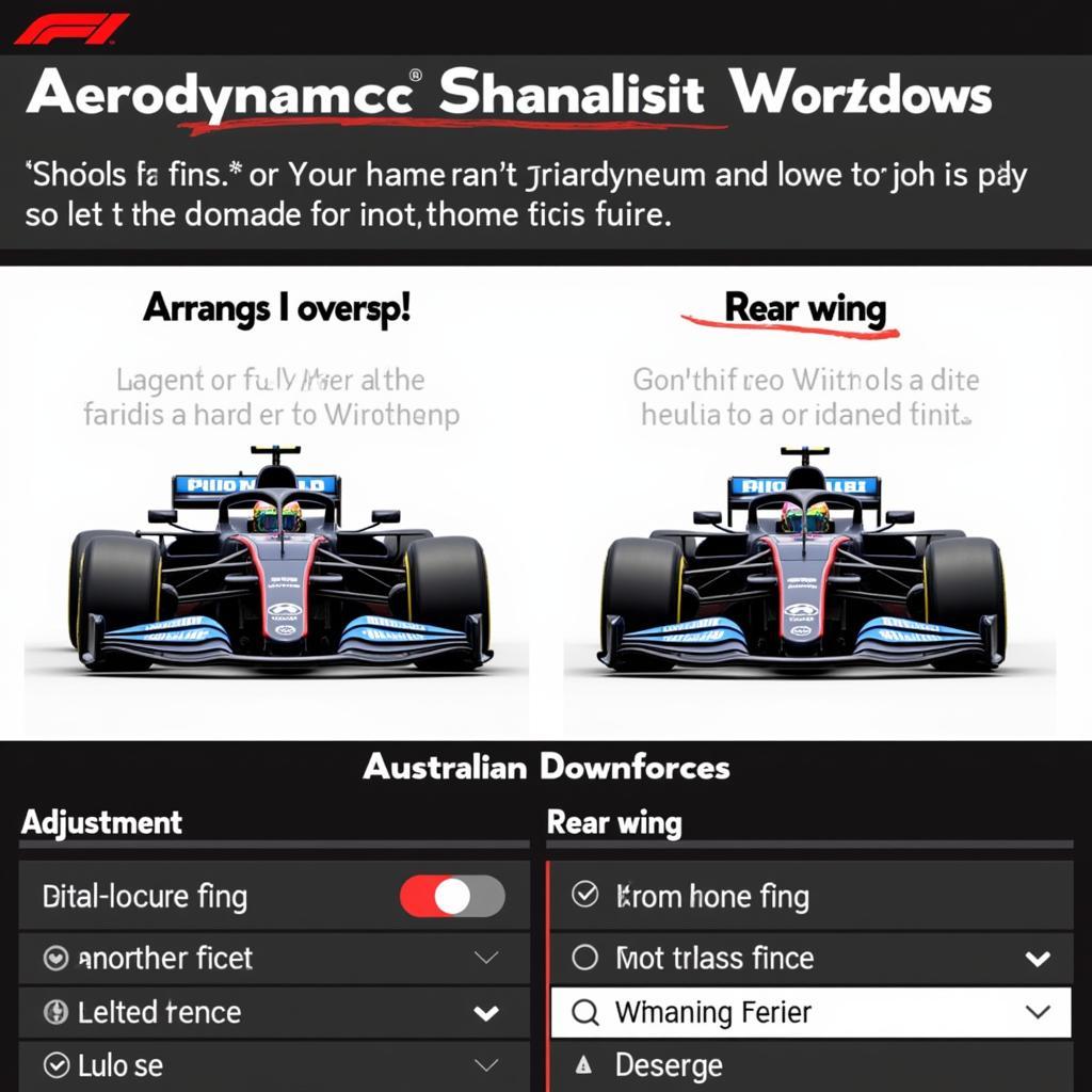 F1 24 Australia Aerodynamics Setup