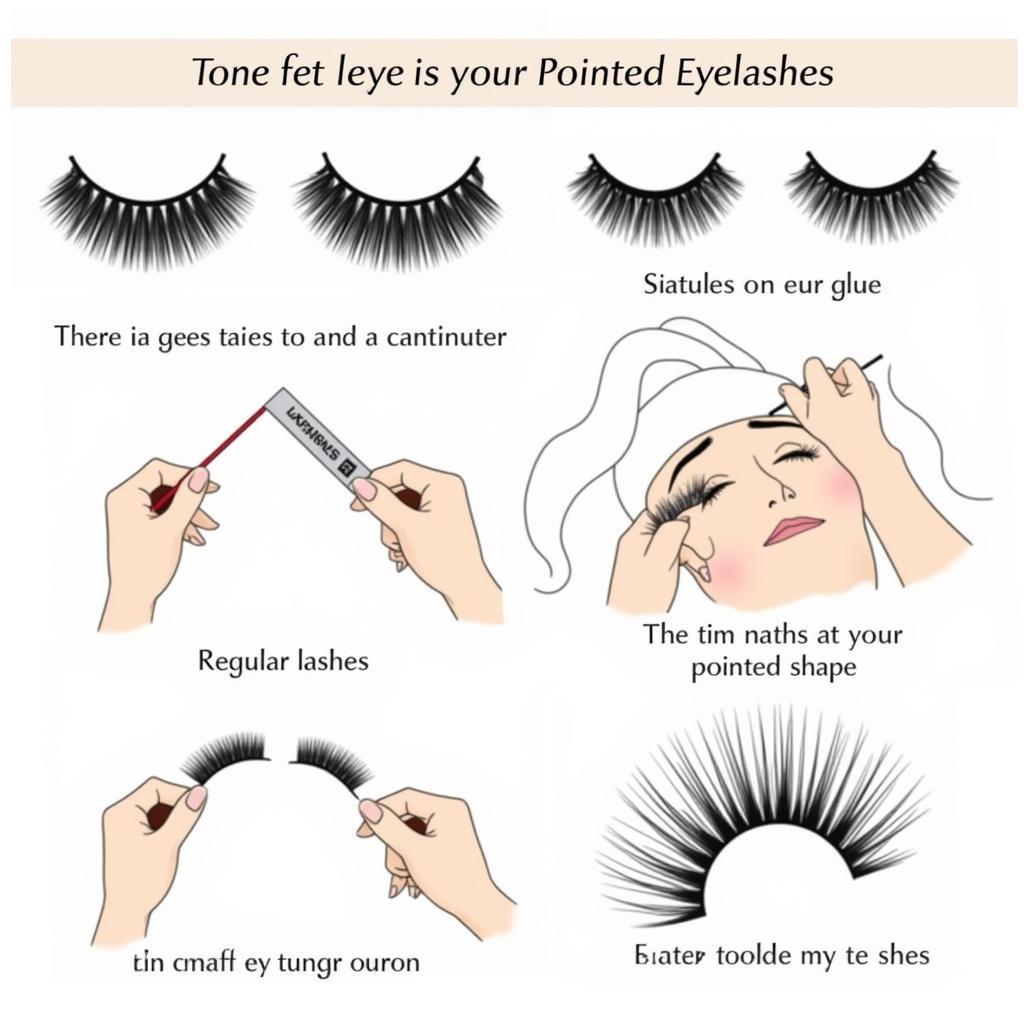 Applying False Lashes for a Pointed Effect