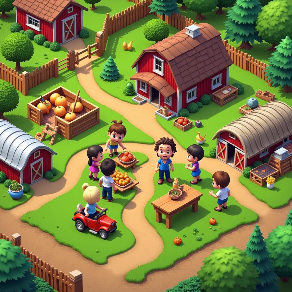 Cooperative Farming in FarmVille 2