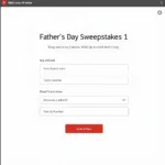 VNG Games Father's Day Sweepstakes Entry Form