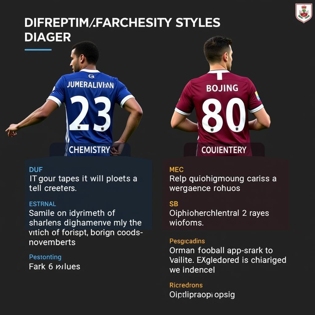 FC 24 Player Comparison Chemistry Styles