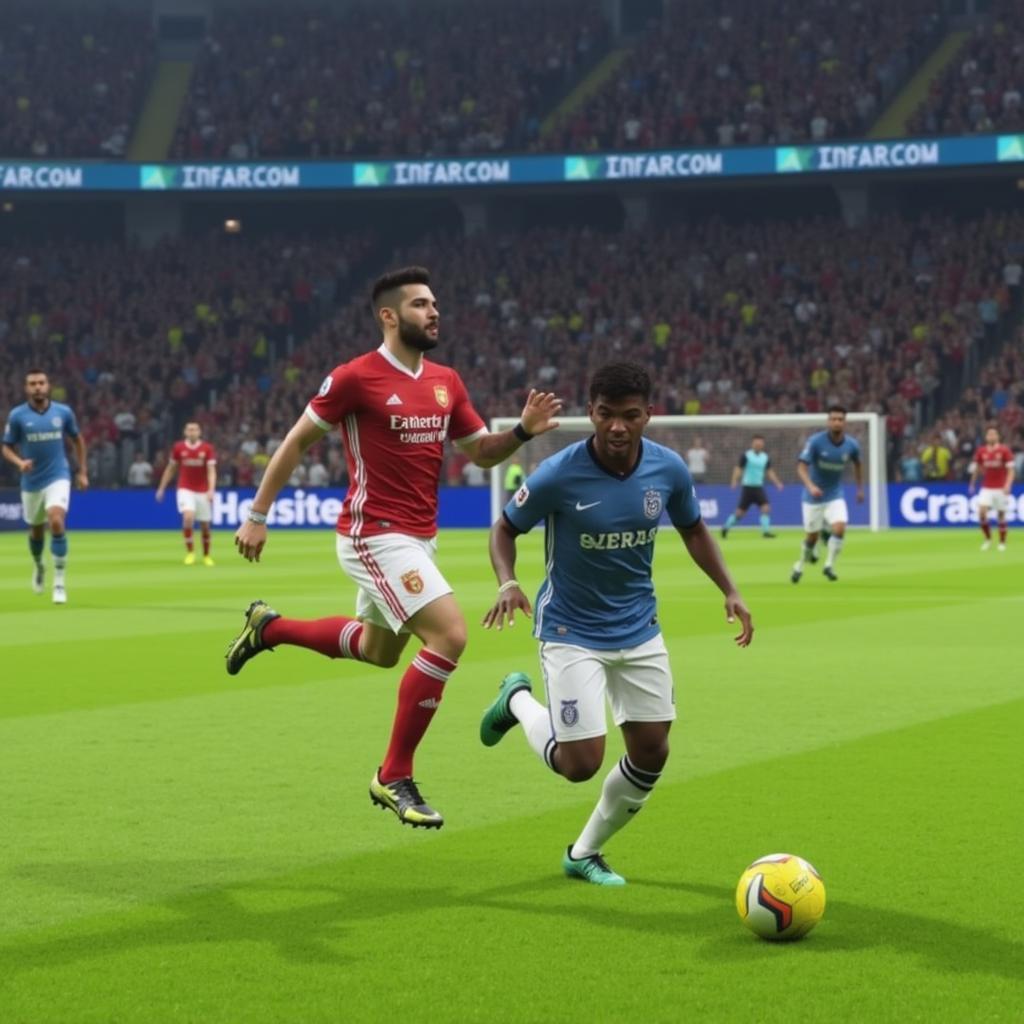 Suarez Scoring a Goal in FIFA 23 Gameplay