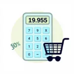 Calculating 50% Discount on 39.99