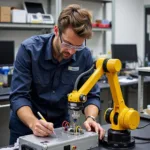 First Mode Engineer Working on Robotics