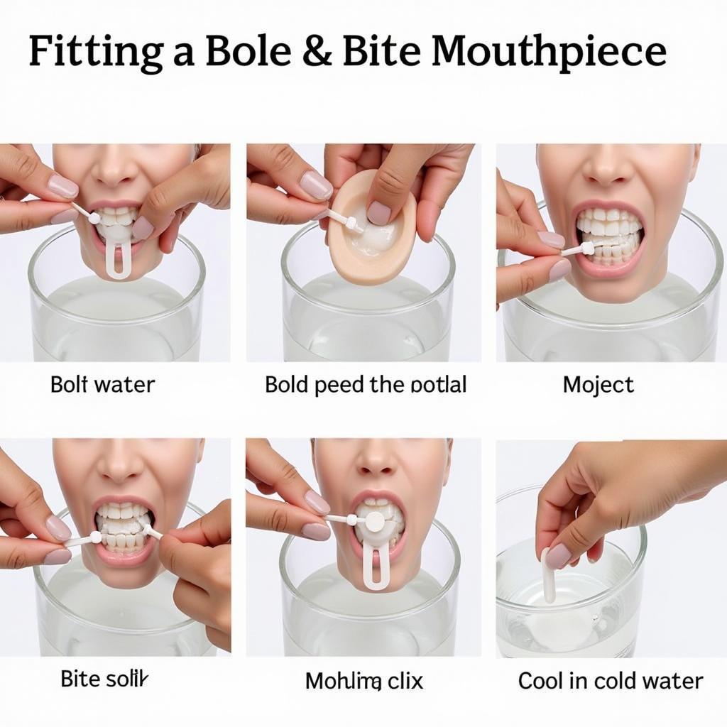 Steps to correctly fit a boil-and-bite football mouthpiece