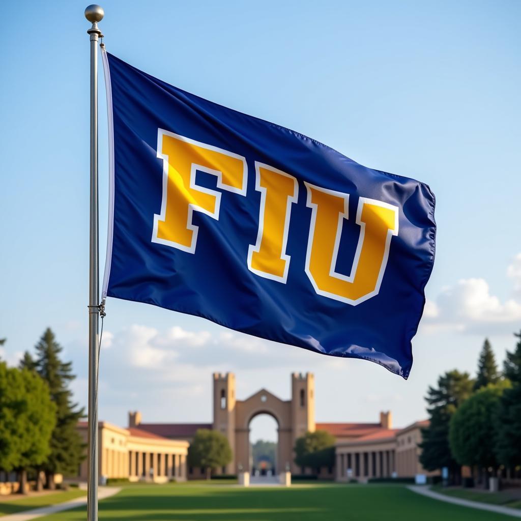 FIU Flag Waving