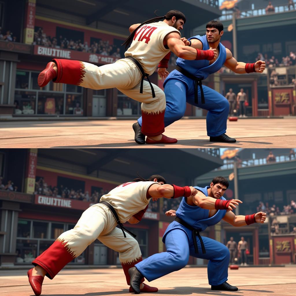 Street Fighter Example of Flat Zone KO