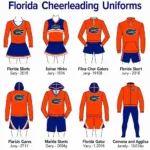 Florida Gators Cheerleader Uniforms Historical Evolution