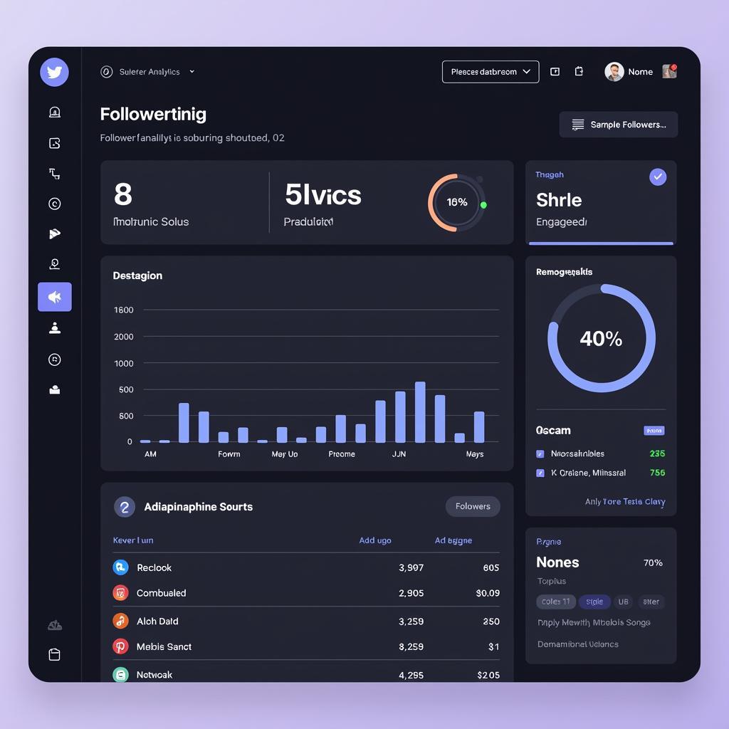 Followeron.com Analytics Dashboard