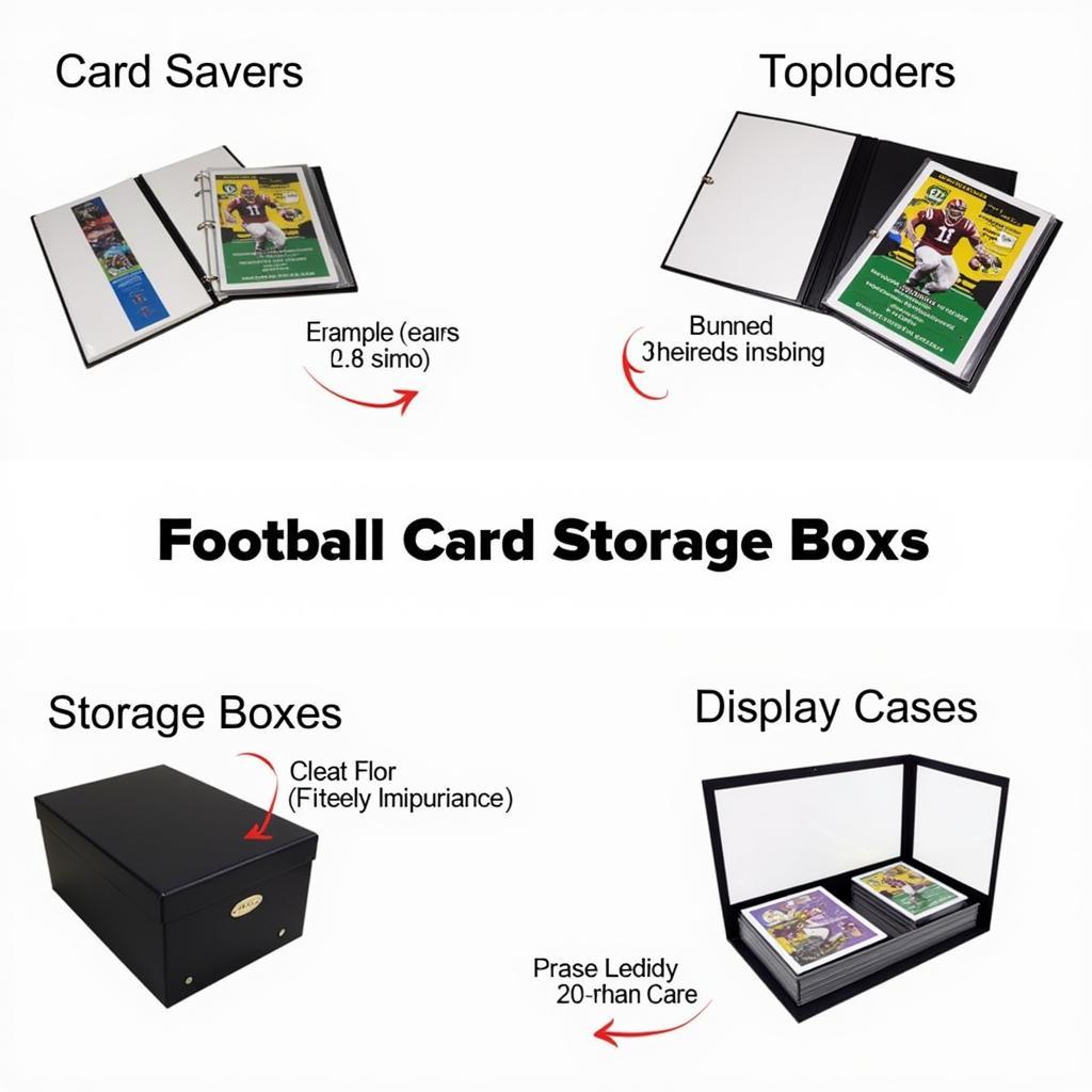 Various Football Card Storage Box Types