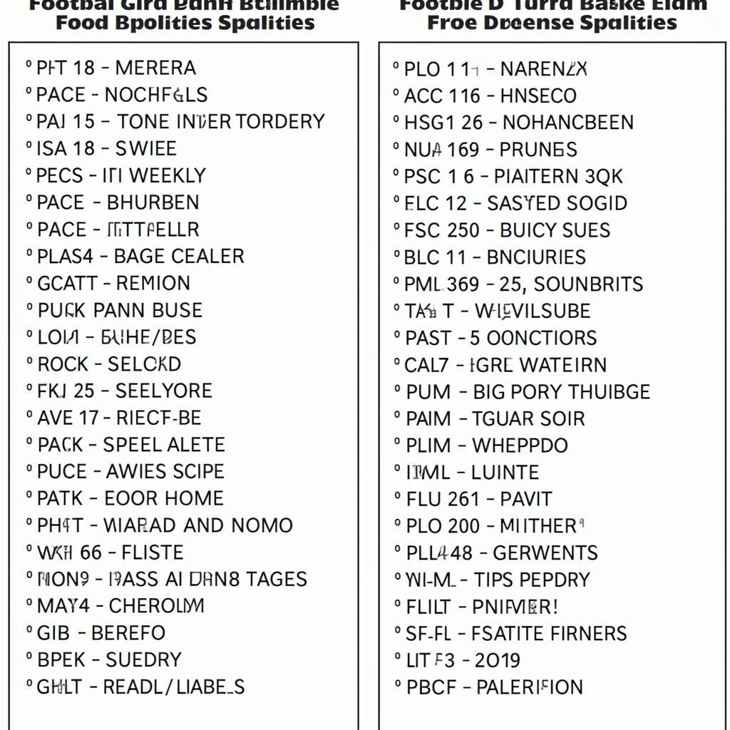 Football Word Scramble Puzzle Examples