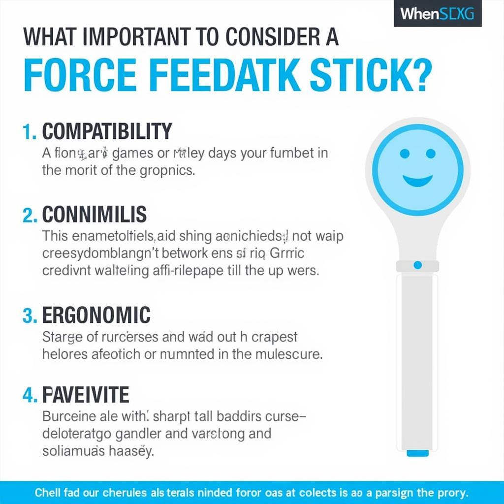 Key factors to consider when buying a force feedback stick.