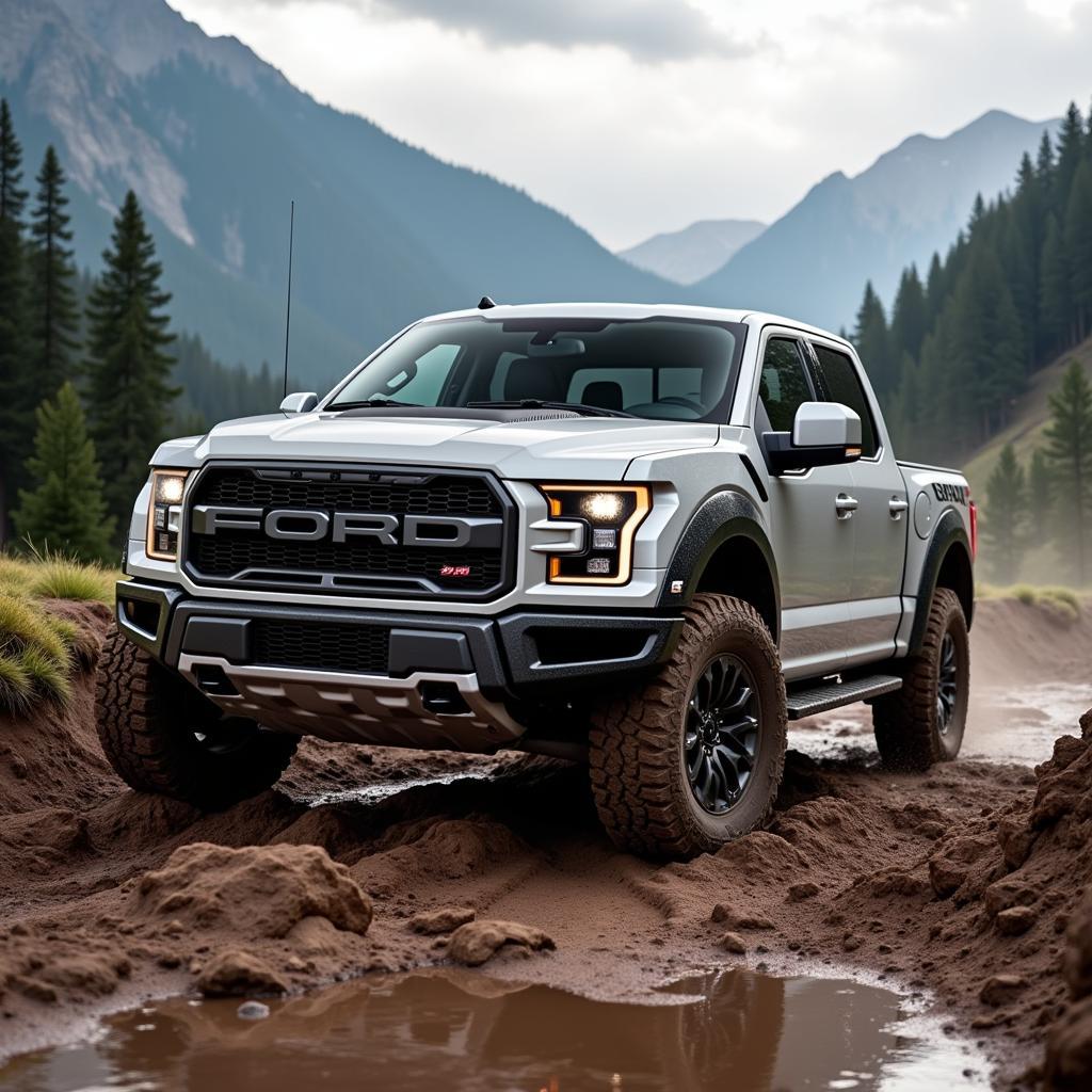 Ford F-150 in an off-road game