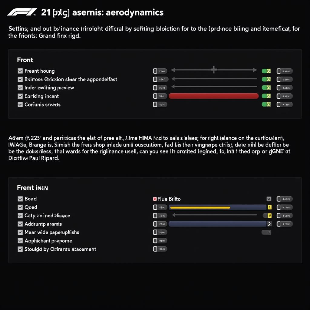 F1 23 Aerodynamics Setup for France