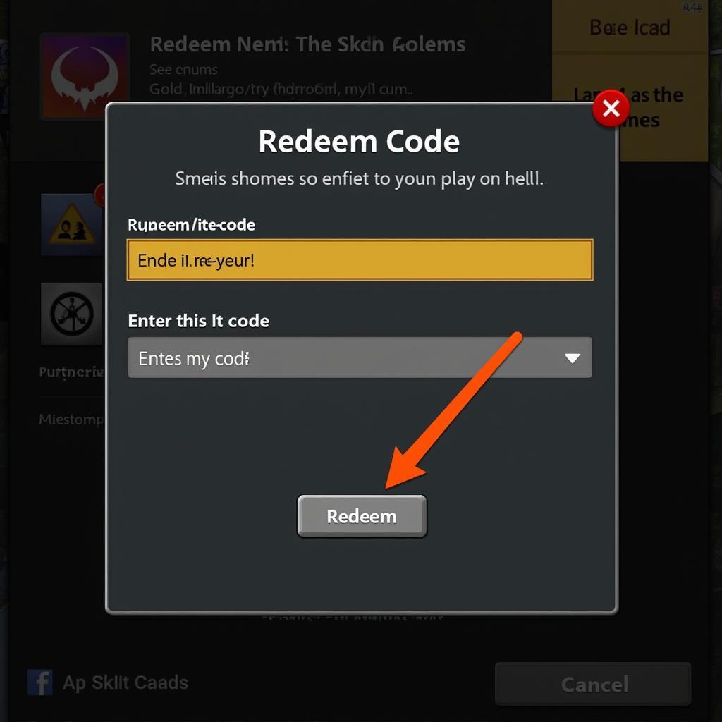 Fray Fight Redeem Code Input Screen