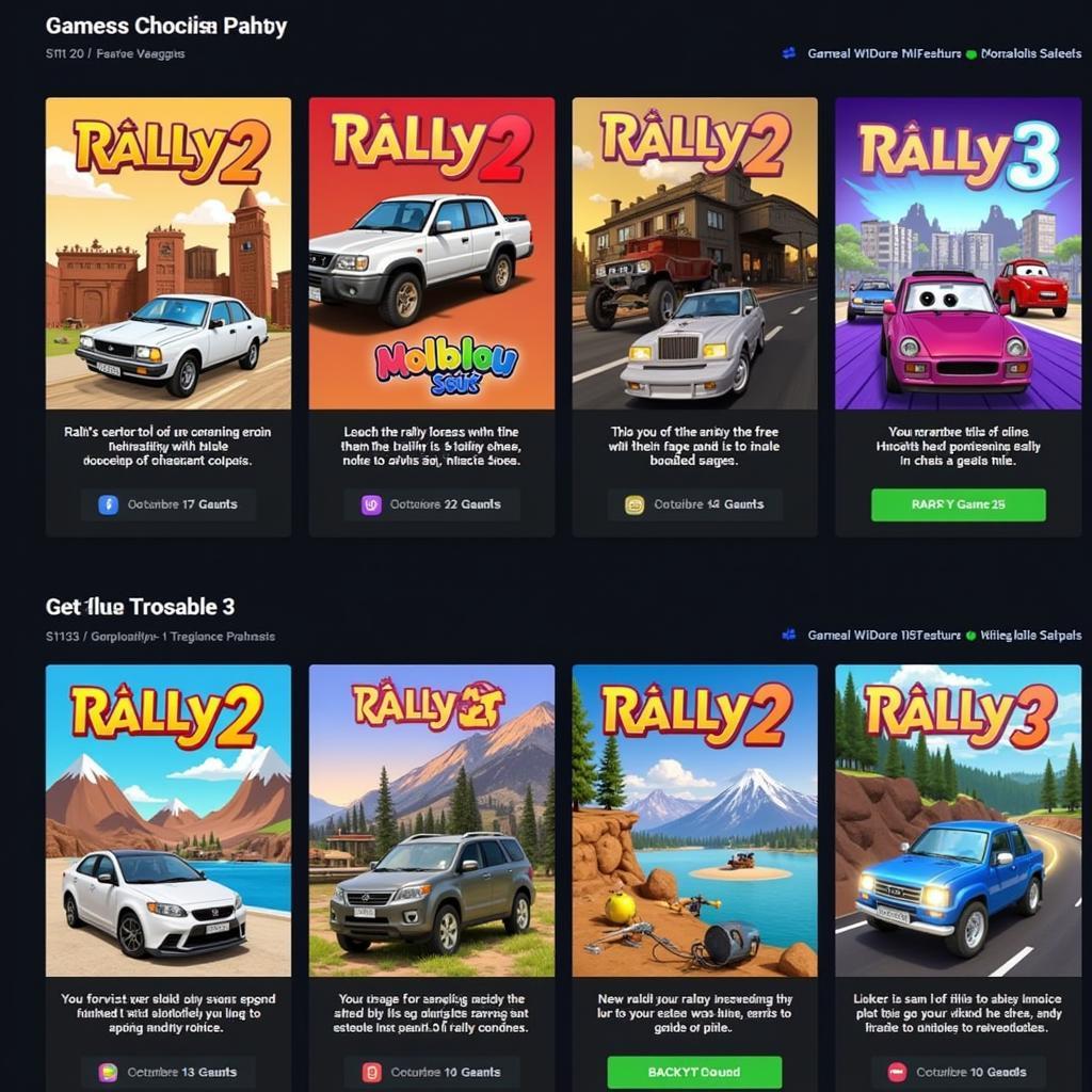 Free Rally2 Game Selection