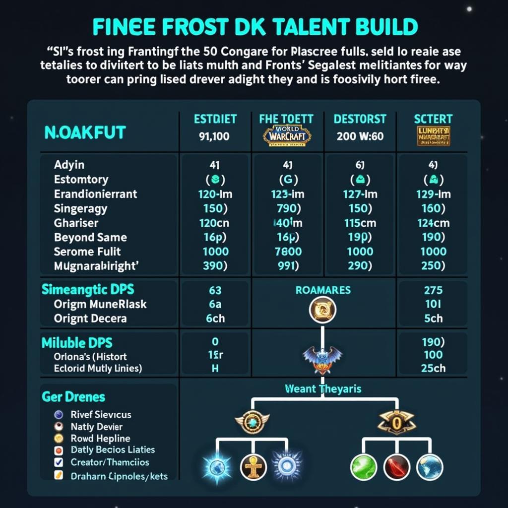 Frost DK Talent Build Comparison Chart