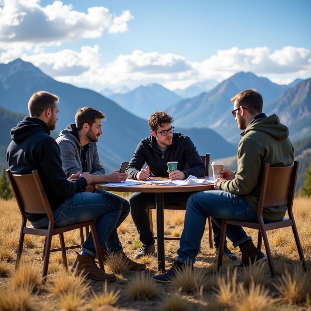 Game Developers in Colorado Enjoying the Mountain View