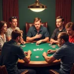 Poker Players Displaying Game Faces