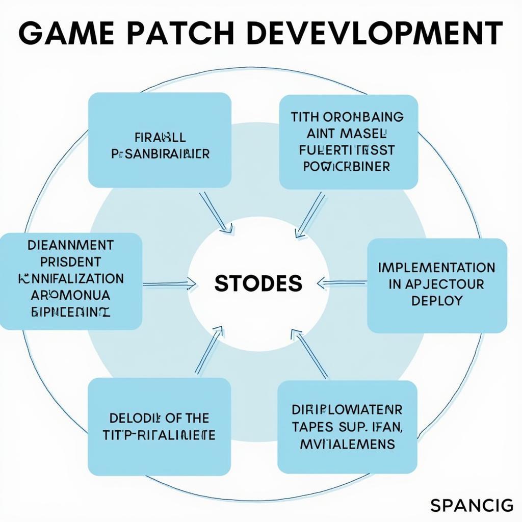 Flowchart illustrating the game patch development process