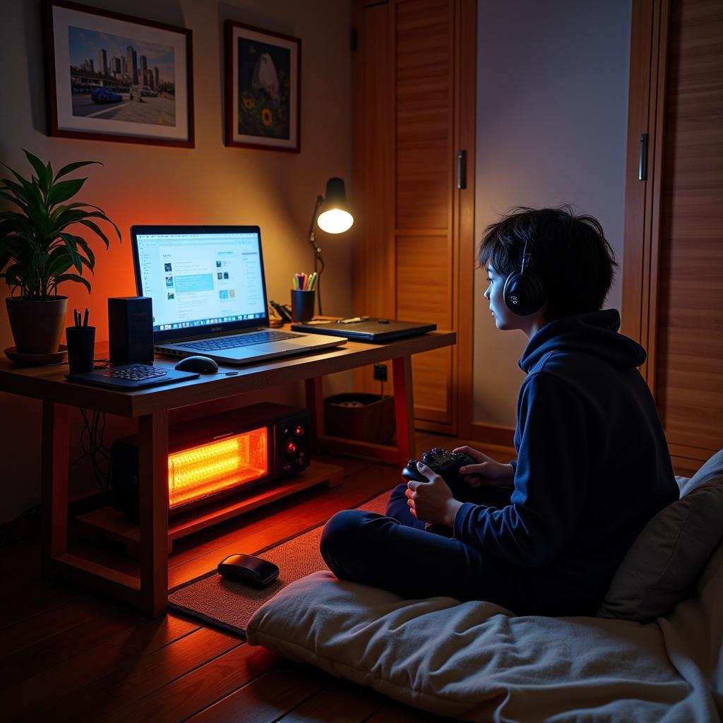 Gaming Kotatsu Setup