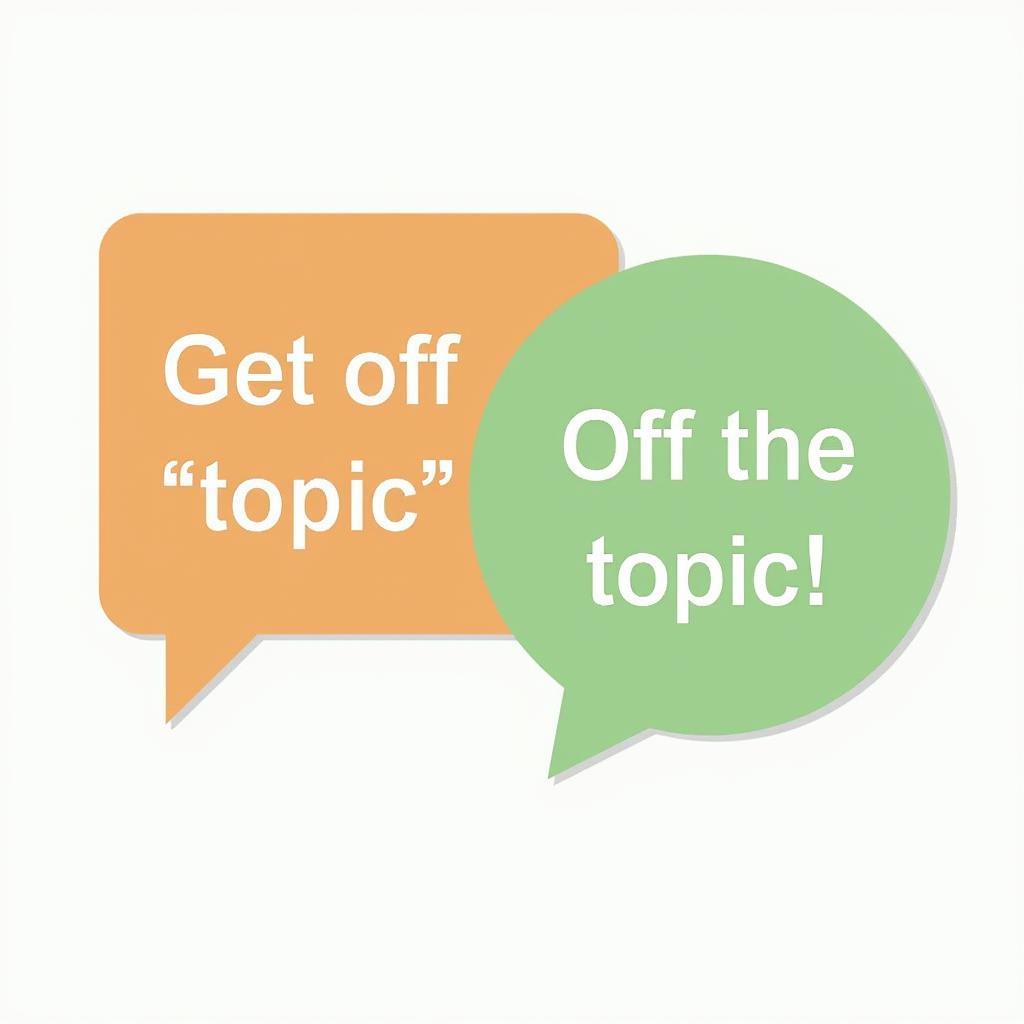 Heated Online Debate: Get Off the Topic!