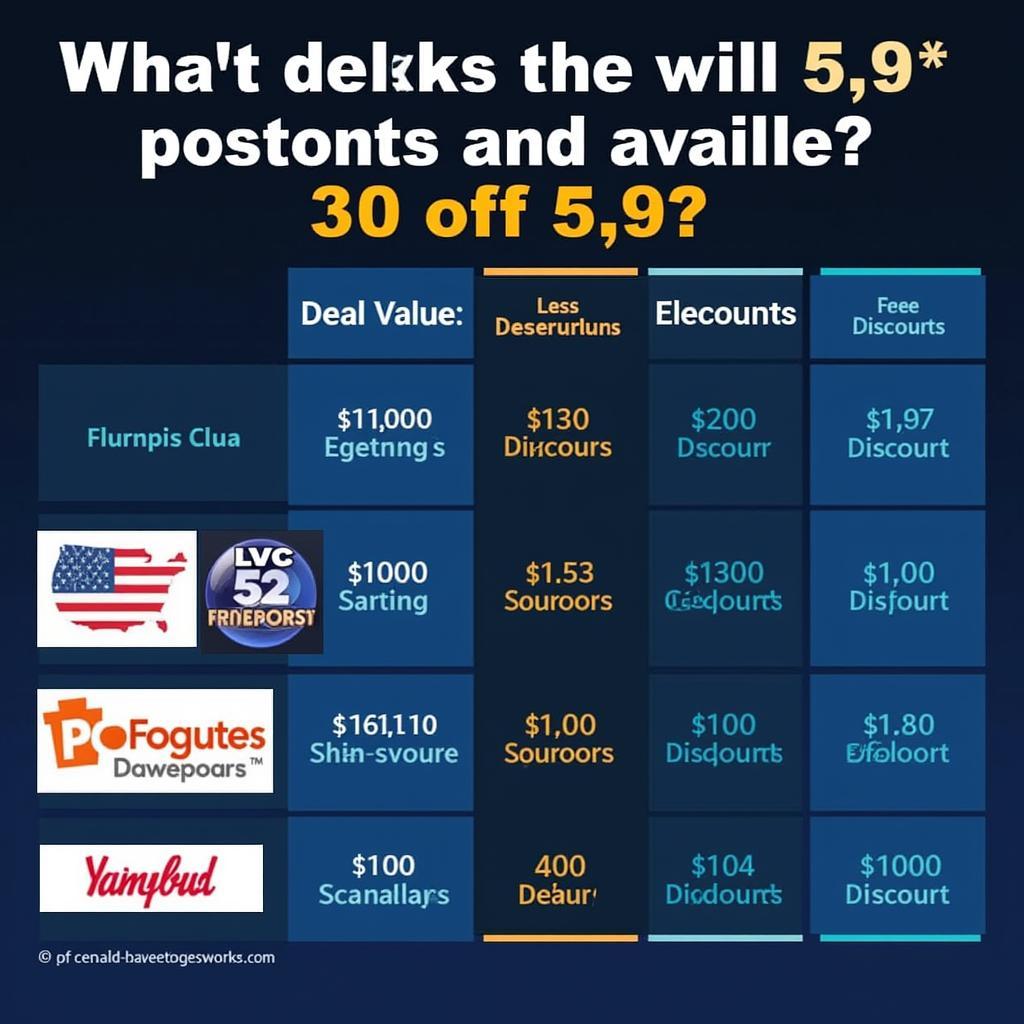 Comparison of Deals