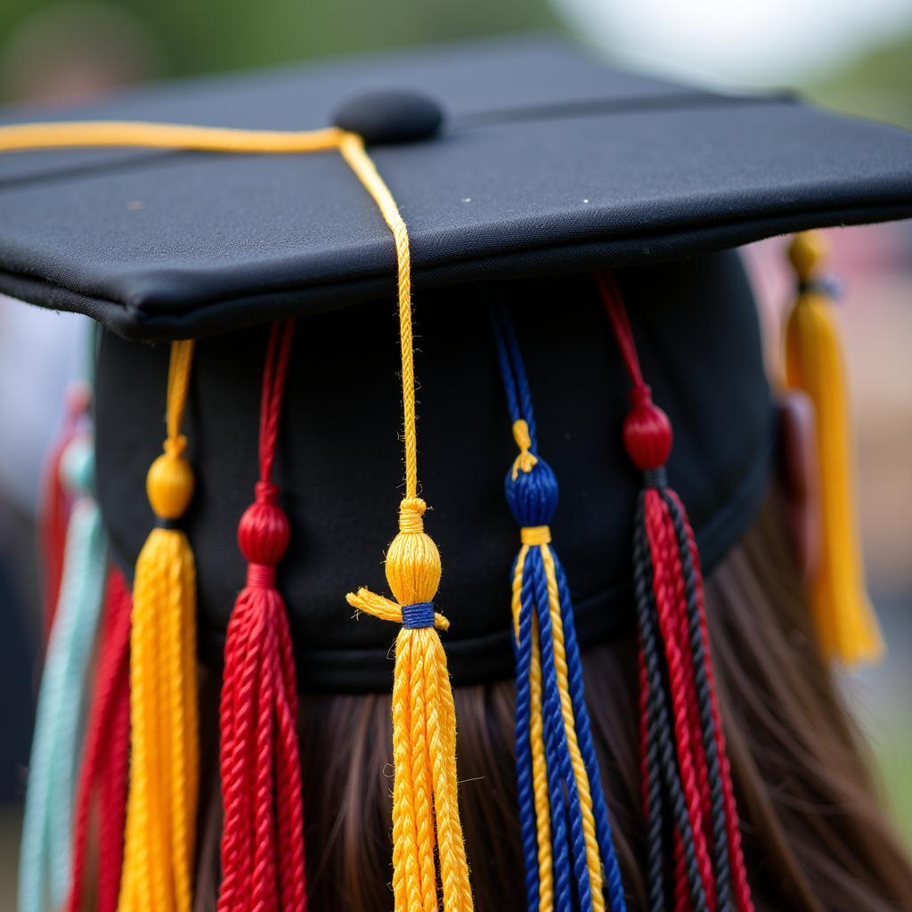 Graduation Head with Tassel and Cords