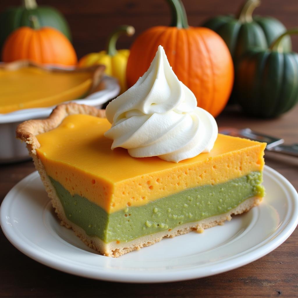 Delicious Green and White Pumpkin Pie