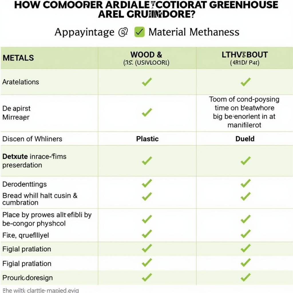 Comparing Greenhouse Materials: Wood, Metal, and Plastic