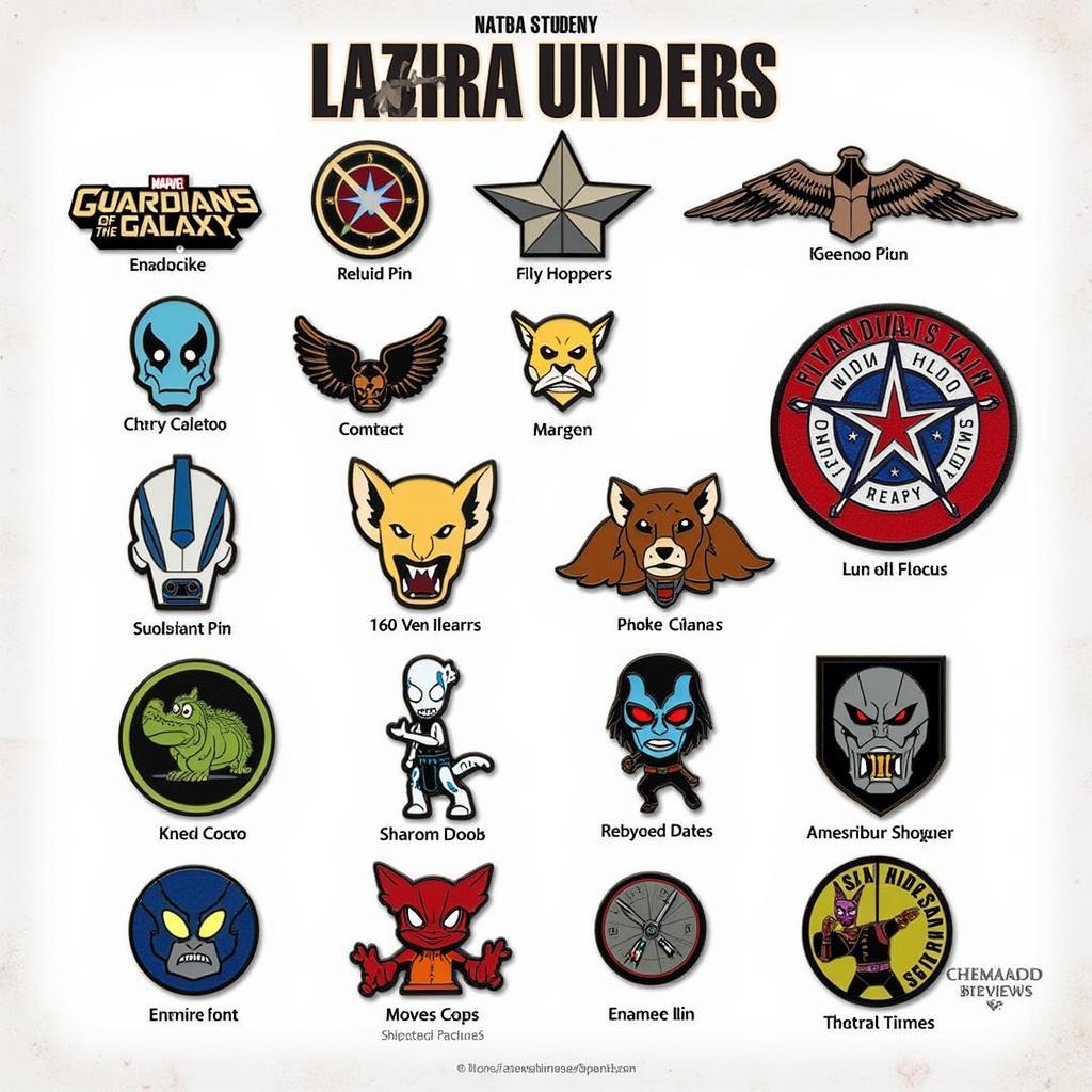 Different Types of Guardians of the Galaxy Badges