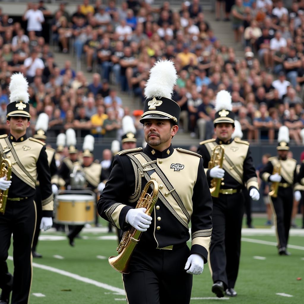 Purdue University Band Playing Hail Purdue