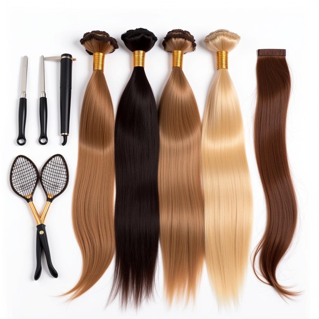 Hair Extension Bundles - Various Colors