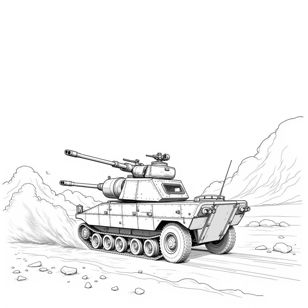 Halo Warthog Coloring Page