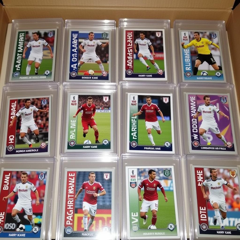 Harry Kane Card Collection in Protective Cases