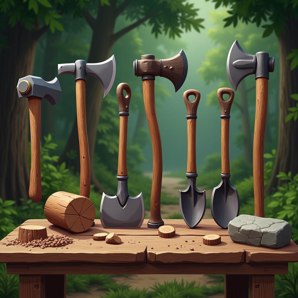 Crafting Tools in Harry's Wood