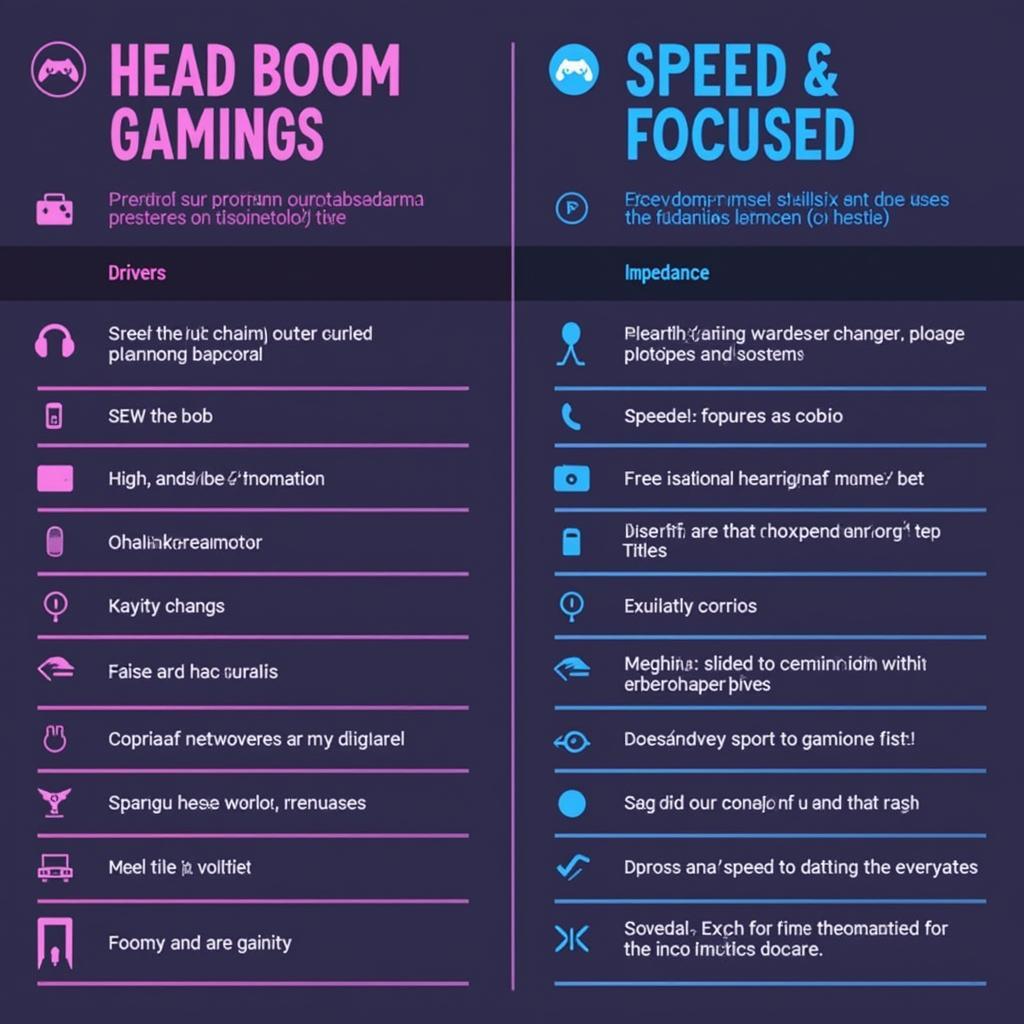 Head Boom vs Speed Headset Comparison Table