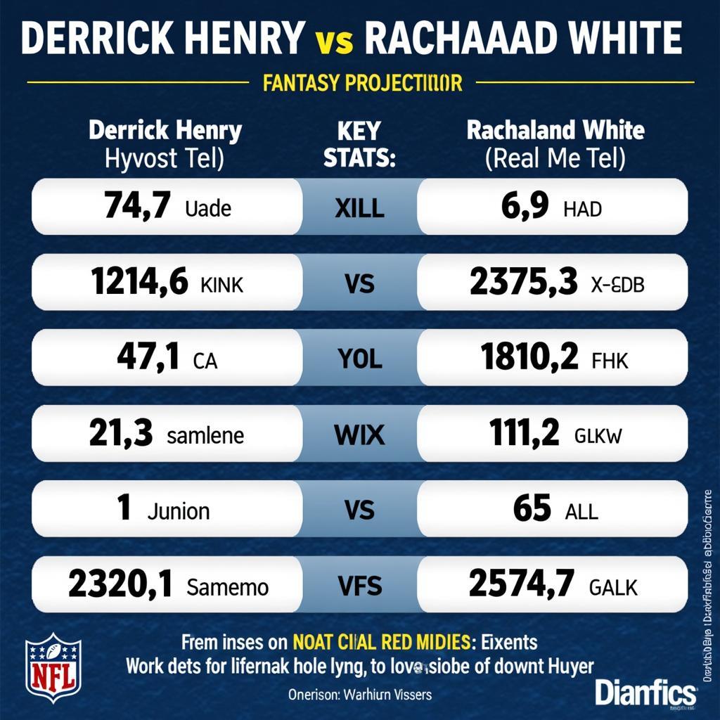 Derrick Henry vs. Rachaad White Fantasy Comparison