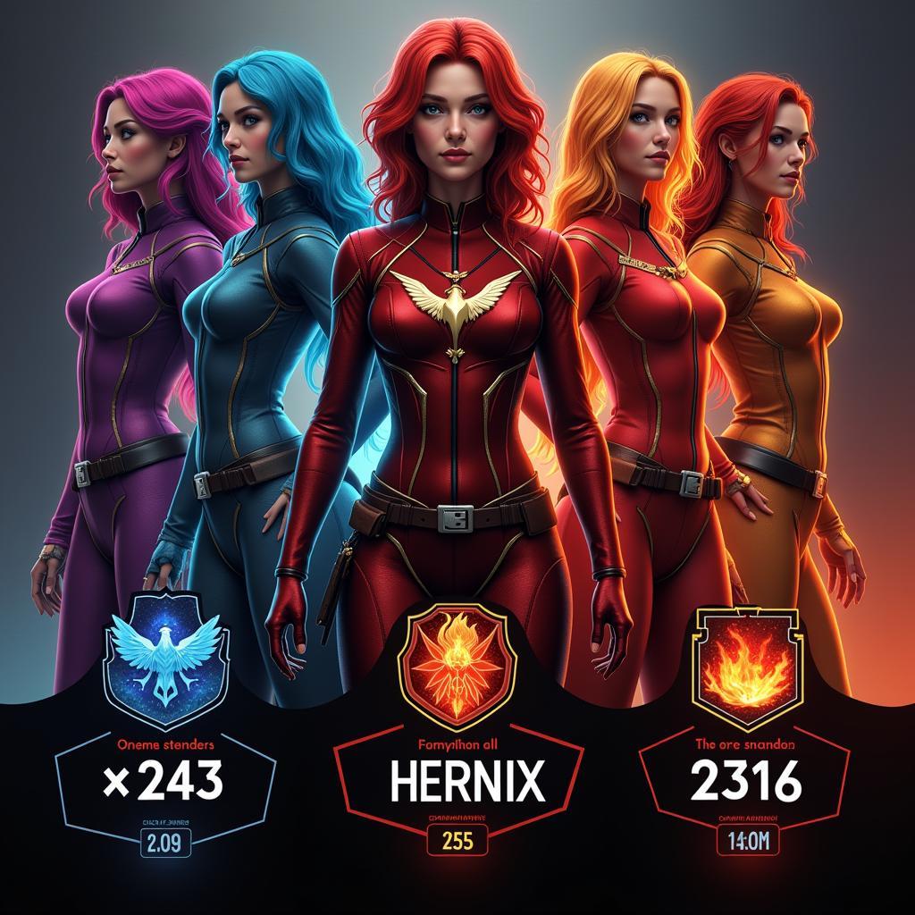 Hera Syndulla with her Phoenix squad showcasing synergistic mod setups