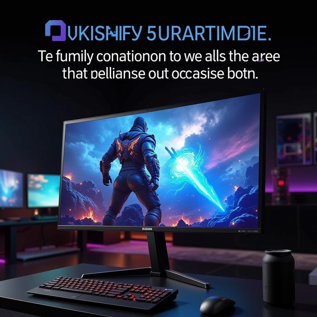 High-Refresh-Rate Gaming Monitor with Adaptive Sync